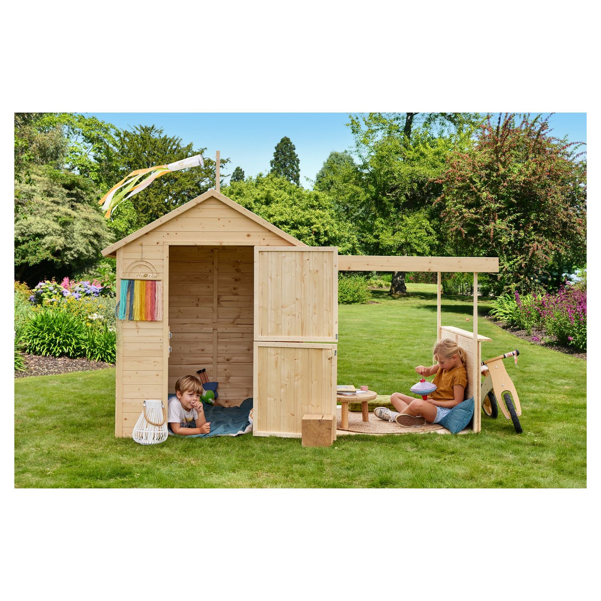 Voir la diapositive 1 : Soulet Cabane de jardin pour enfant - Bois - H1.62m - EUGENIE