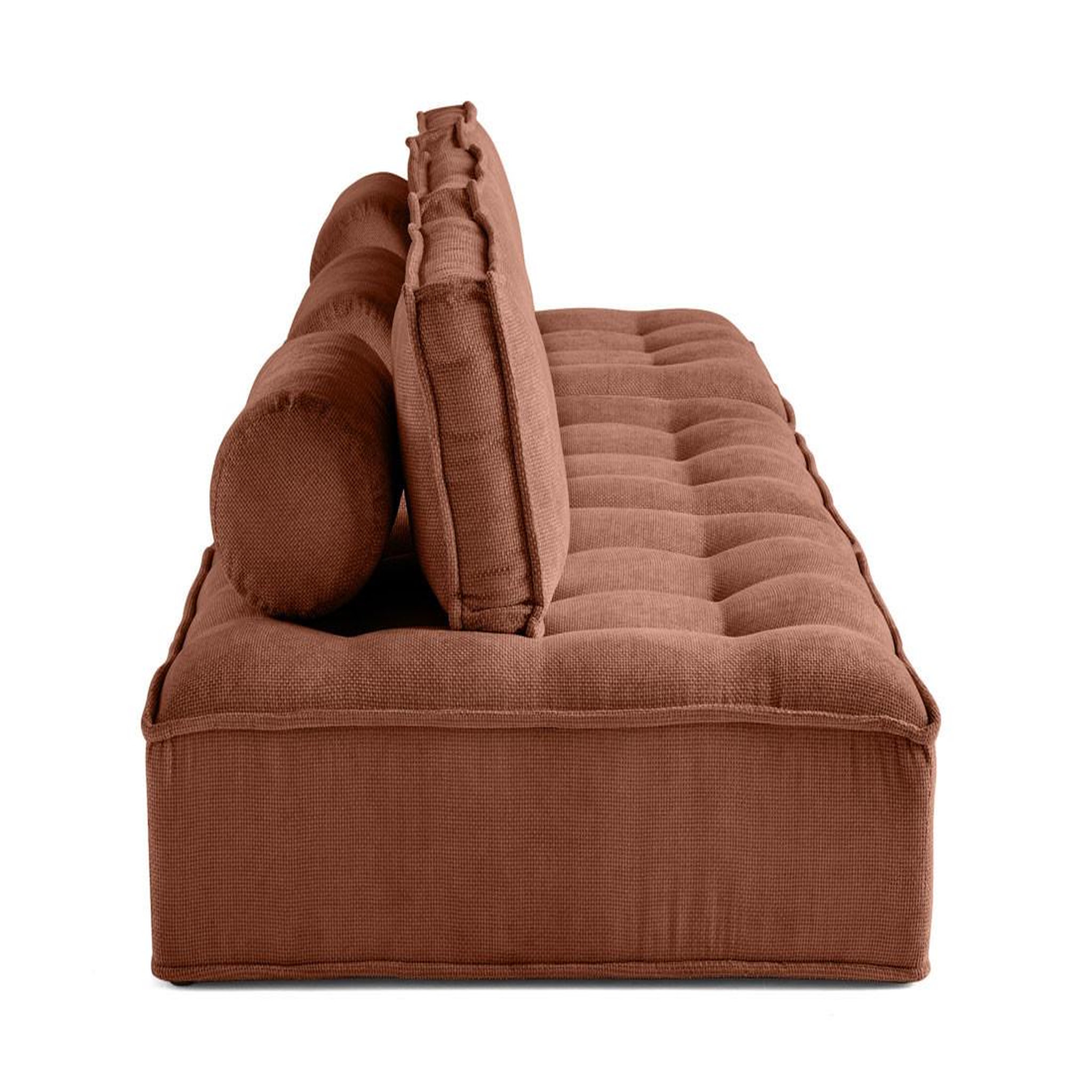 Voir la diapositive 3 : LISA DESIGN Marisol - canapé modulable droit 3 places - velours texturé