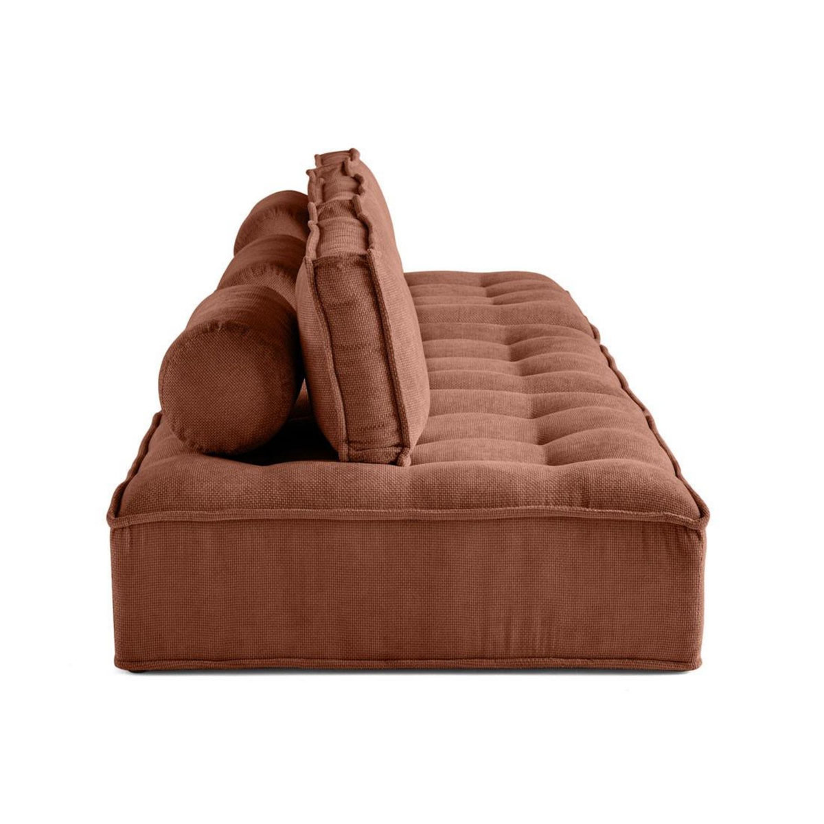 LISA DESIGN Marisol - canapé modulable droit 3 places - velours texturé