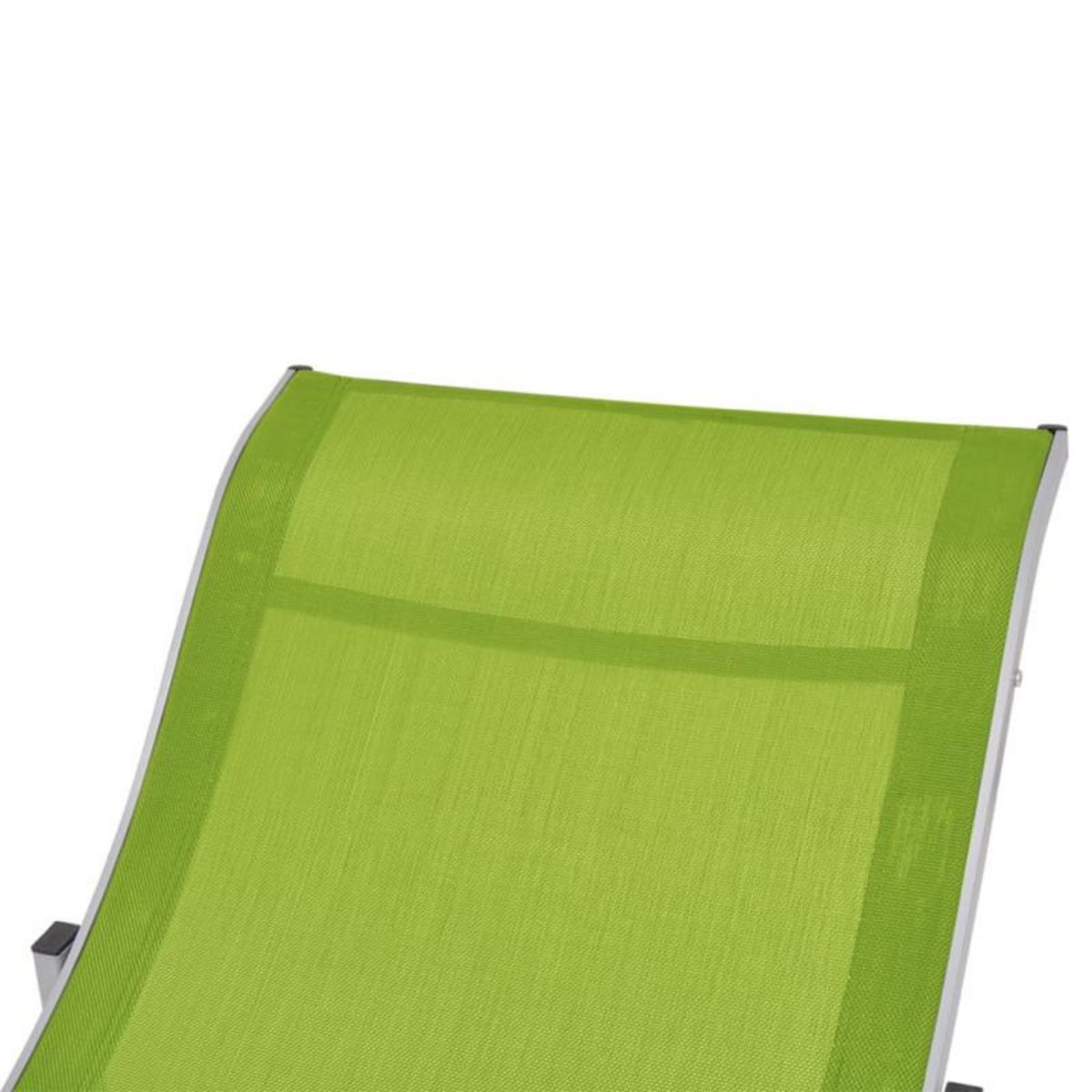 VIDAXL Chaises longues pliables 2 pcs Vert Textilène