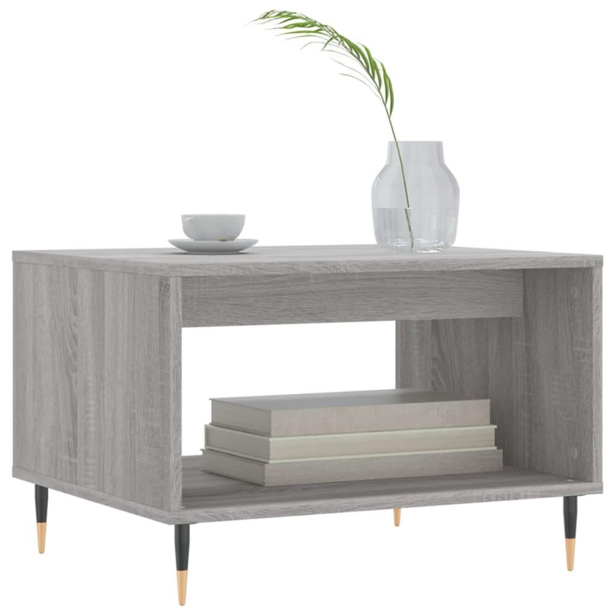 VIDAXL Table basse sonoma gris 60x50x40 cm bois d'ingenierie