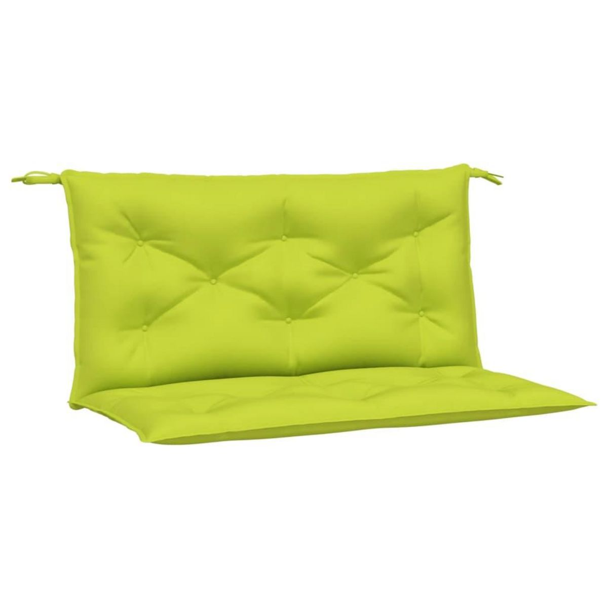 VIDAXL Coussins de banc de jardin lot de 2 vert vif tissu Oxford