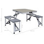 Voir la diapositive 6 : VIDAXL Table pliable de camping avec 4 sieges Acier Aluminium