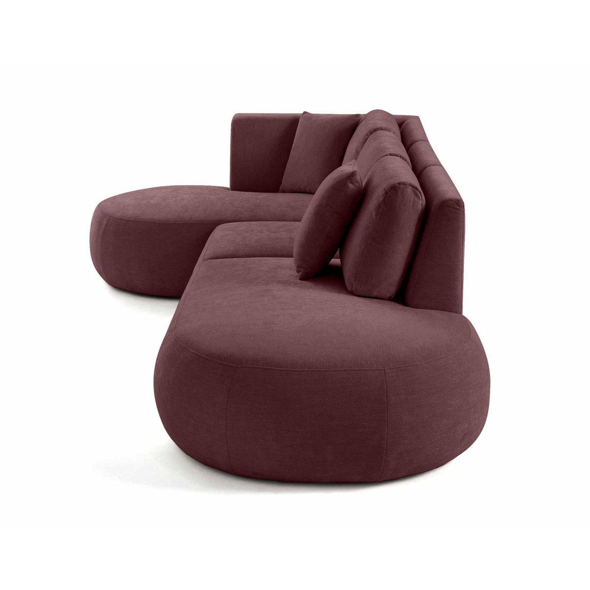 LISA DESIGN Santorini - canapé modulable d'angle gauche - 5 places - en tissu texturé