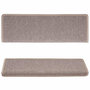 Voir la diapositive 4 : VIDAXL Tapis d'escalier 15 pcs 65x21x4 cm Marron clair