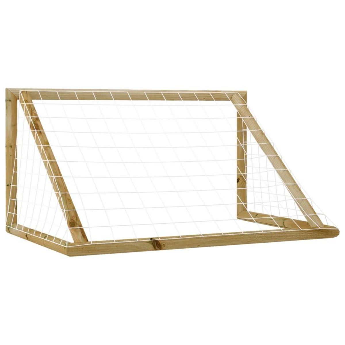 VIDAXL But de football avec filet 160x80x100 cm Bois de pin impregne