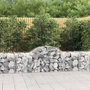 Voir la diapositive 1 : VIDAXL Paniers a gabions arques 8 pcs 200x50x60/80 cm Fer galvanise