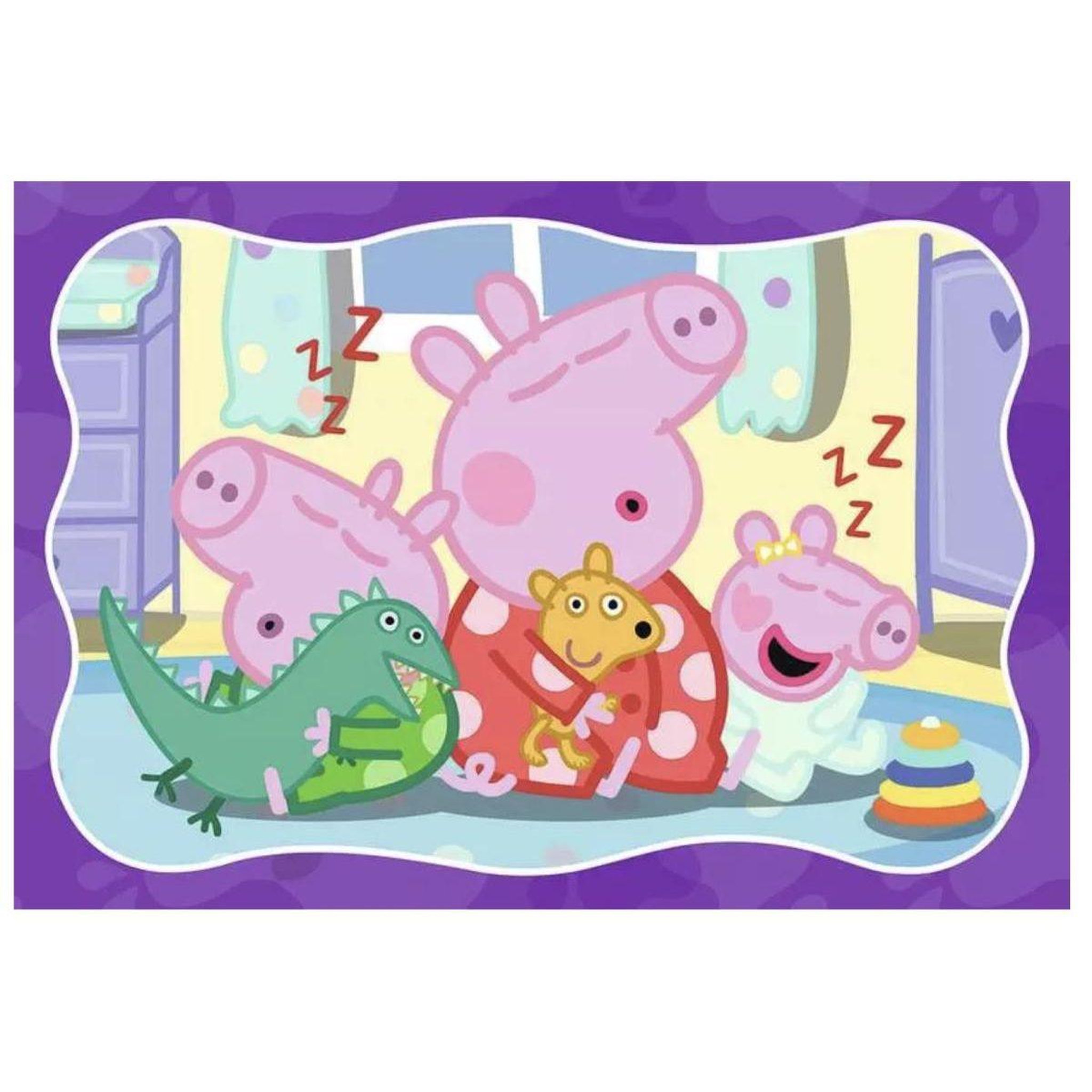 Voir la diapositive 2 : RAVENSBURGER Puzzles enfants 2x24 pieces - peppa pig - bonne nuit peppa