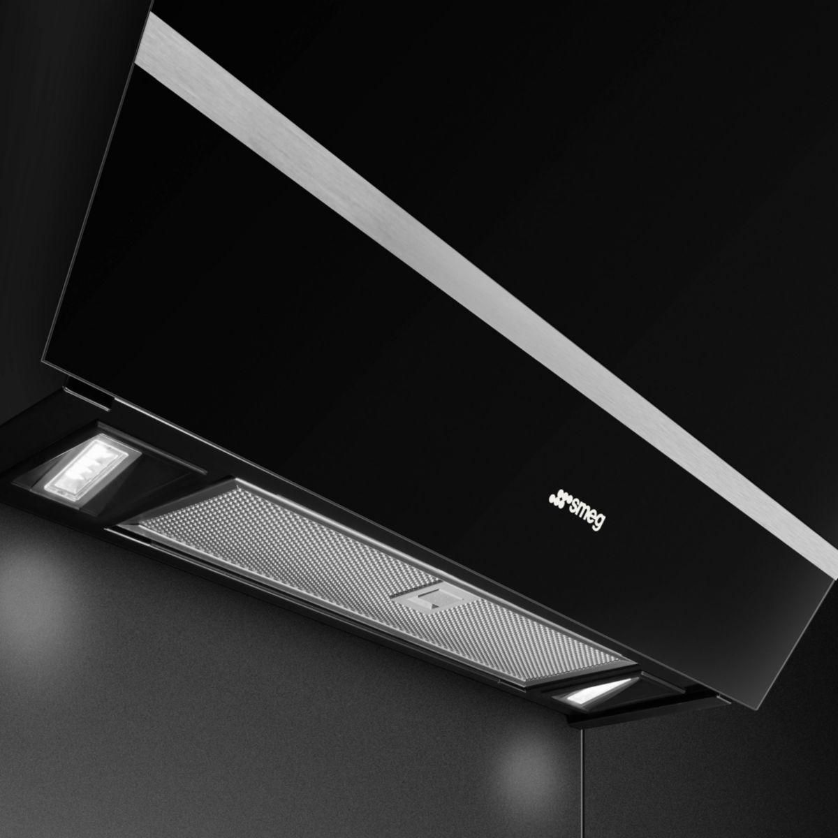 SMEG Hotte décorative murale inclinée KV26N