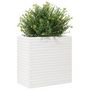 Voir la diapositive 4 : VIDAXL Jardiniere blanc 70x40x68,5 cm bois de pin massif