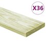 Voir la diapositive 1 : VIDAXL Panneaux de terrasse 36 pcs 4,32 m^2 1 m Pin massif impregne