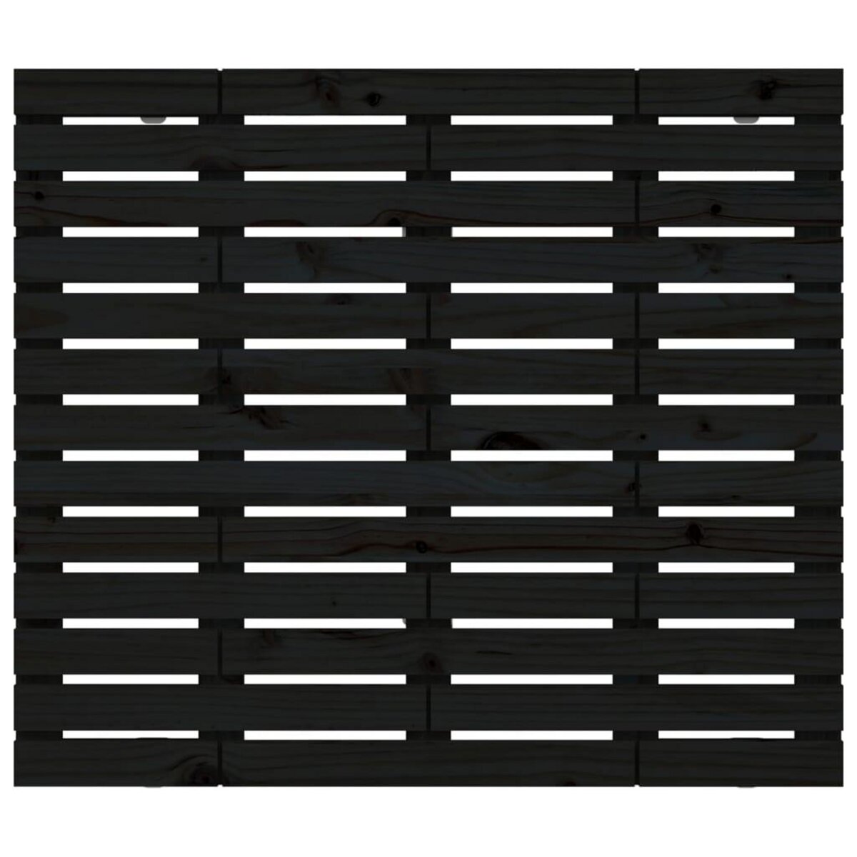 VIDAXL Tete de lit murale Noir 126x3x91,5 cm Bois massif de pin