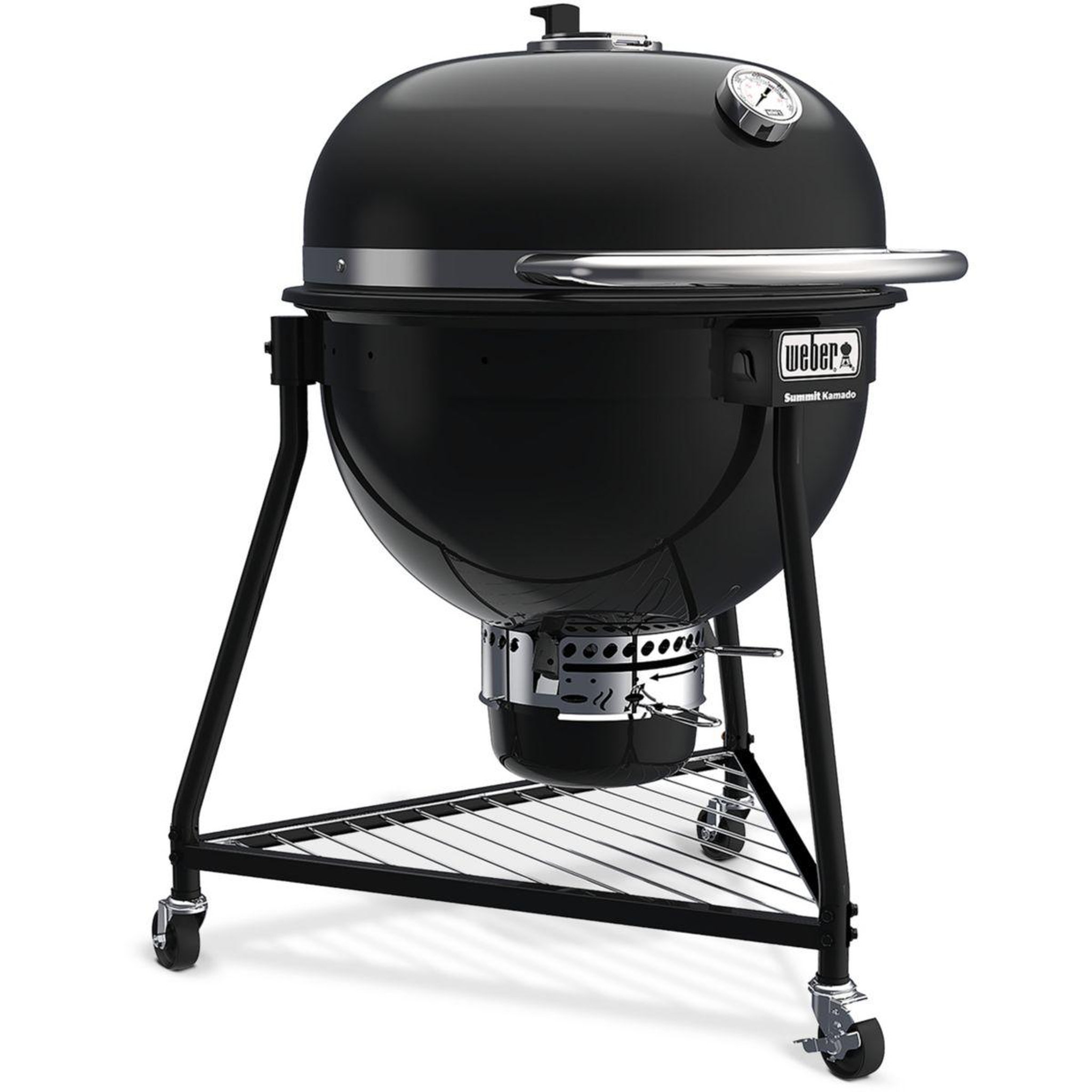 Voir la diapositive 2 : Weber Kamado summit e6 black sur pieds 61 cm