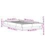 Voir la diapositive 6 : VIDAXL Cadre de lit sans matelas blanc 75x190 cm