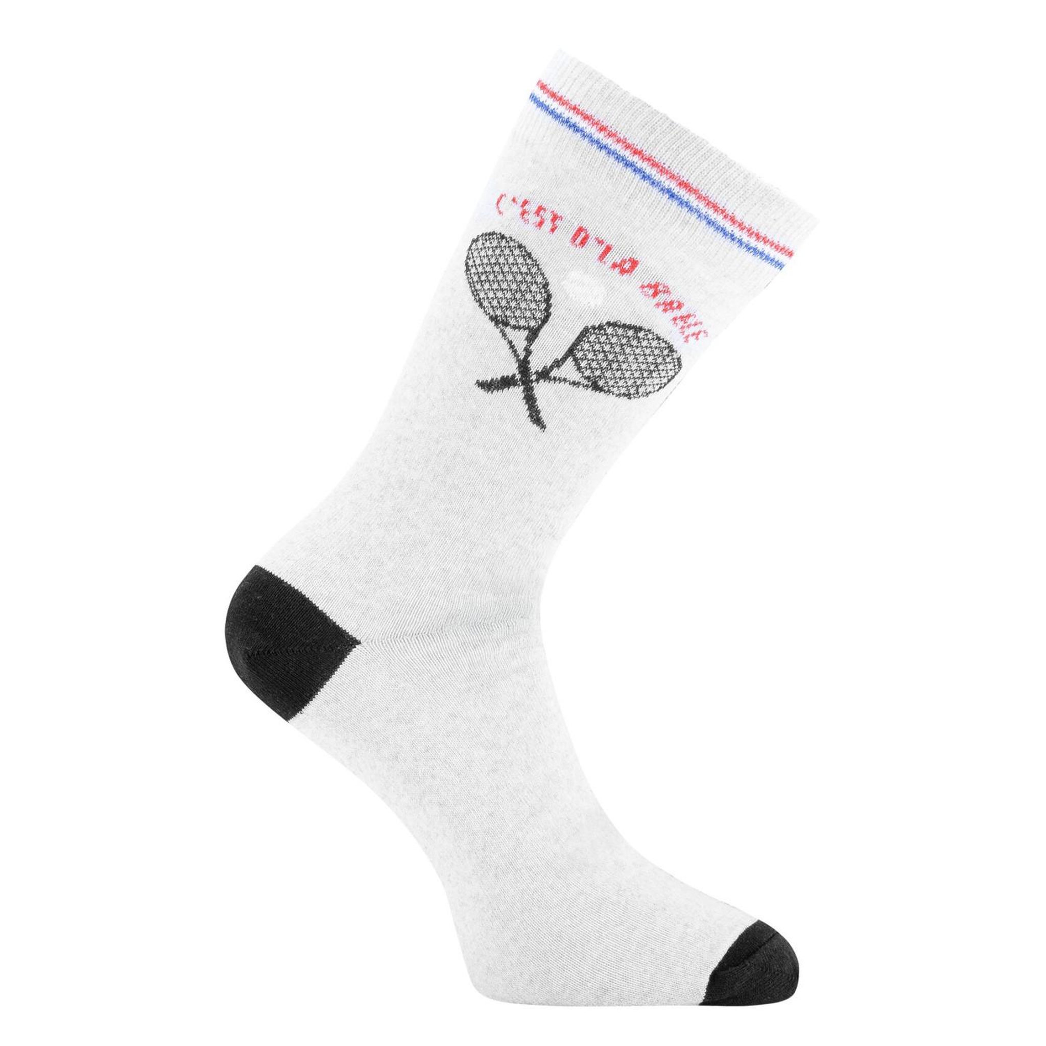 Voir la diapositive 2 : TWINDAY Lots de 2 paires de chaussettes de ville homme tennis & vélo