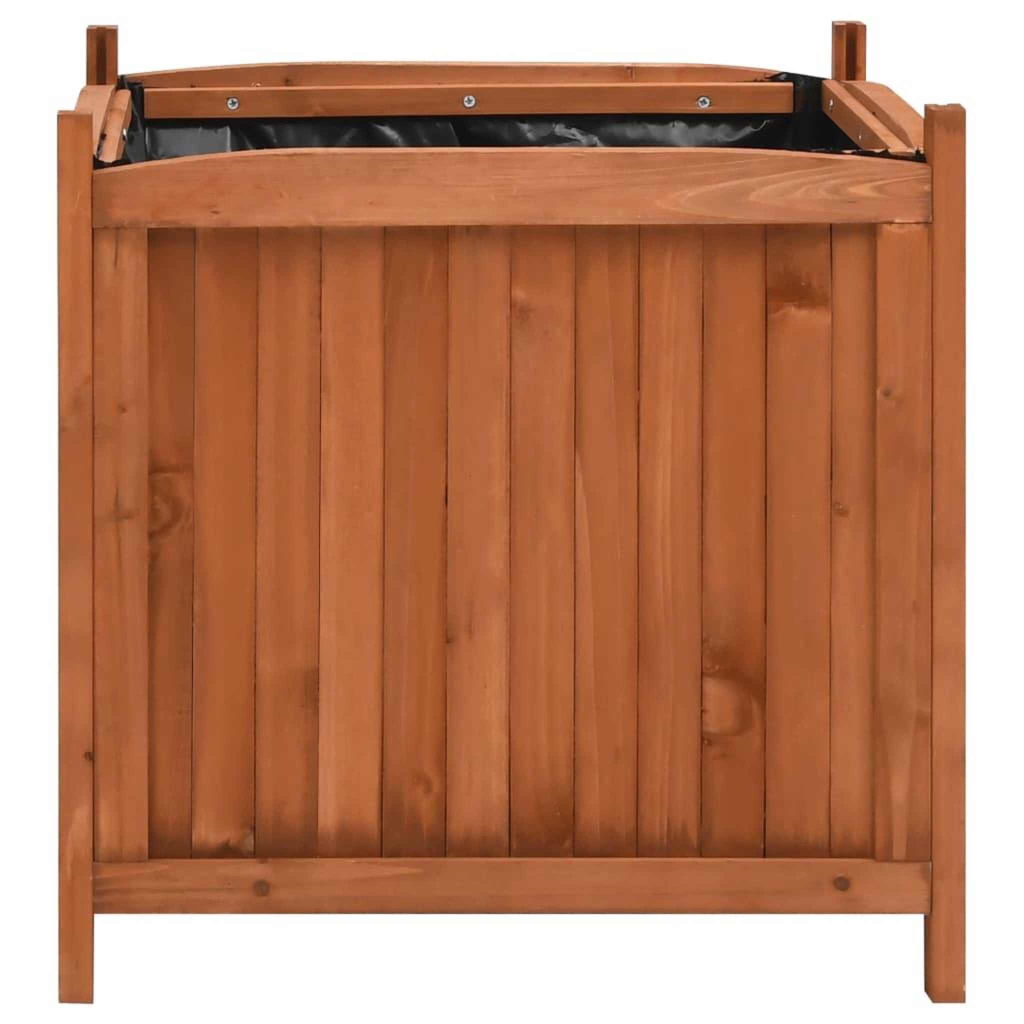 Voir la diapositive 3 : VIDAXL Jardinieres surelevees 2 pcs 50x50x50 cm Bois de sapin