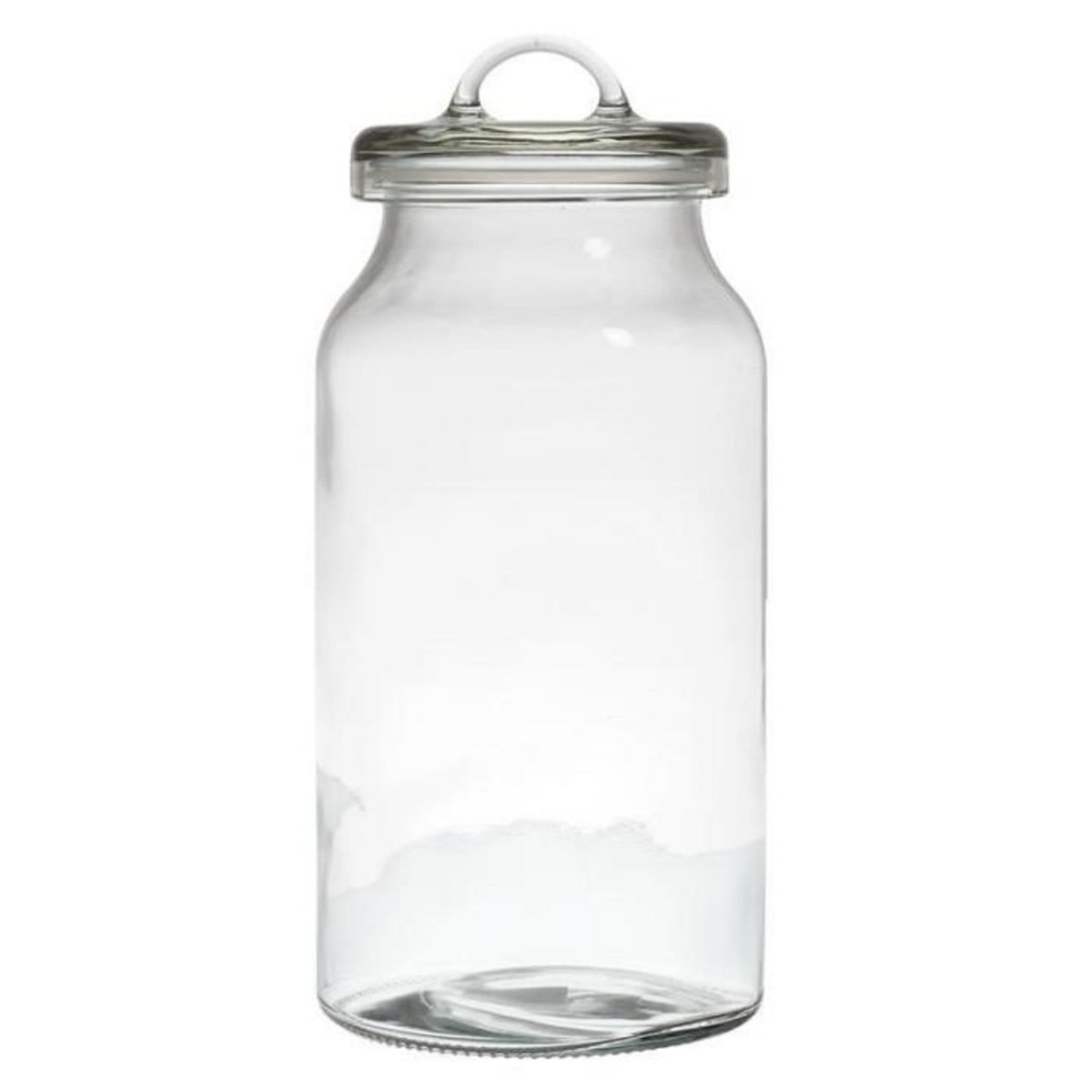 Paris Prix Bocal Rond en Verre  Couvercle  2,7L Transparent
