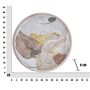 Voir la diapositive 6 : Paris Prix Horloge Murale en Verre  Art Pink  60cm Multicolore