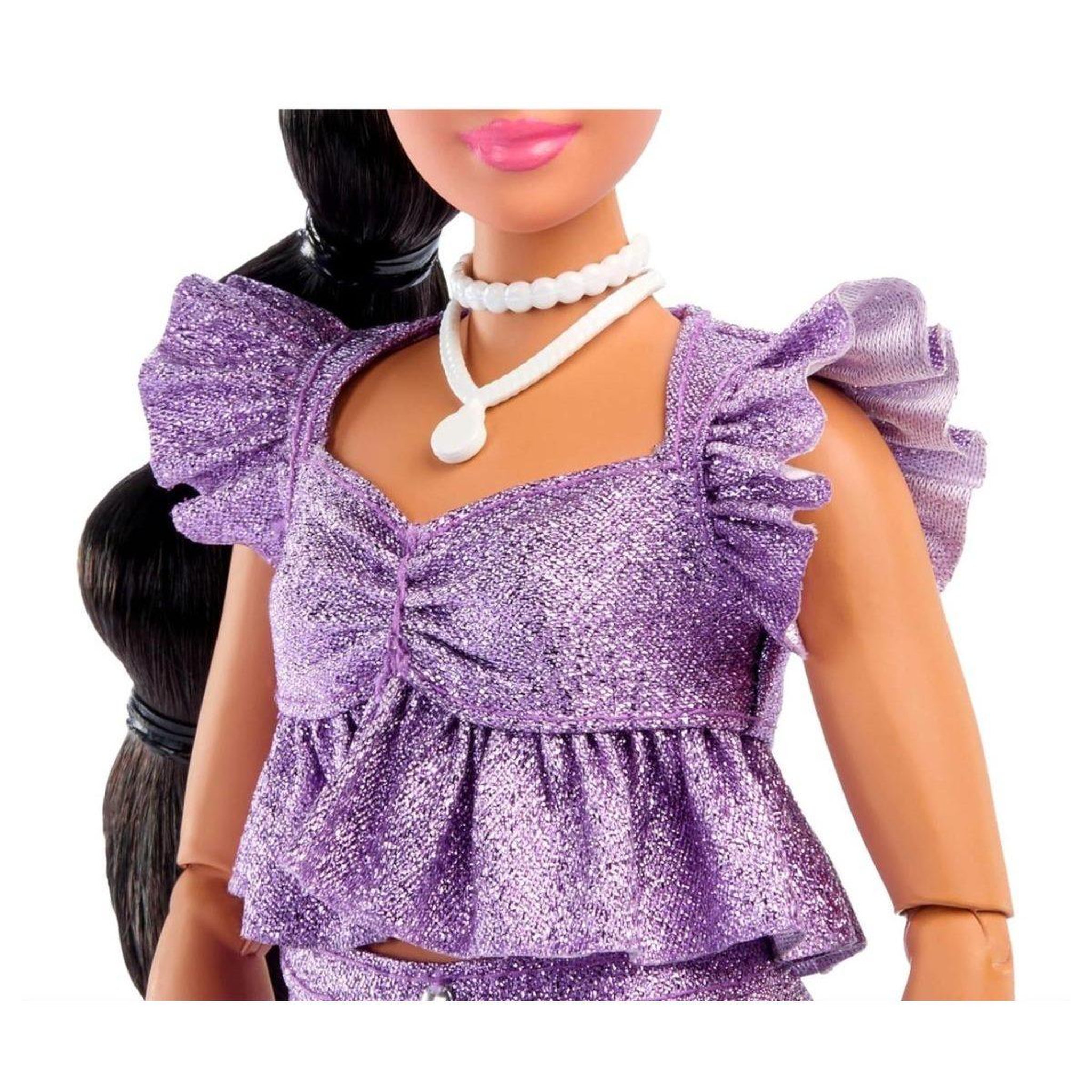 Voir la diapositive 2 : MATTEL Poupée barbie  jfp43 deluxe style - tenue améthyste métallisée