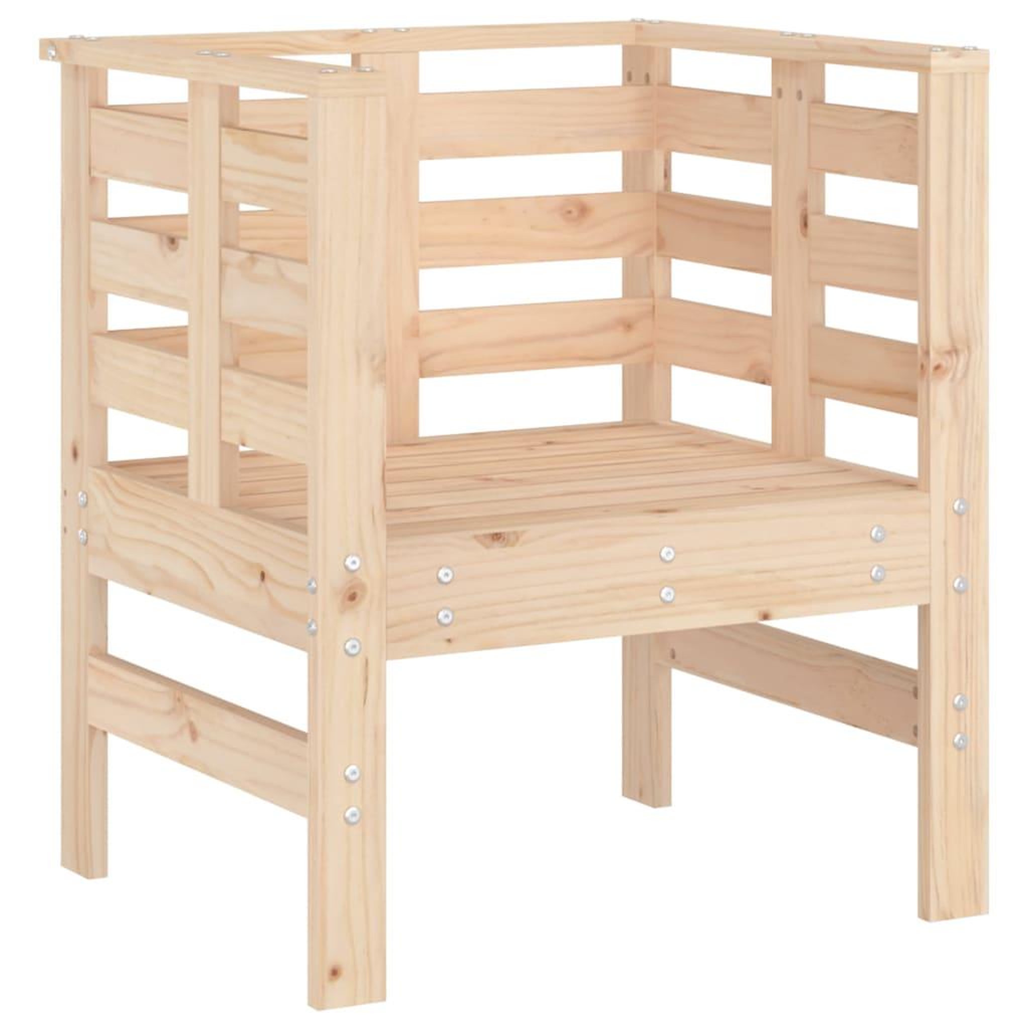 Voir la diapositive 4 : VIDAXL Chaises de jardin lot de 2 61,5x53x71 cm bois de pin massif