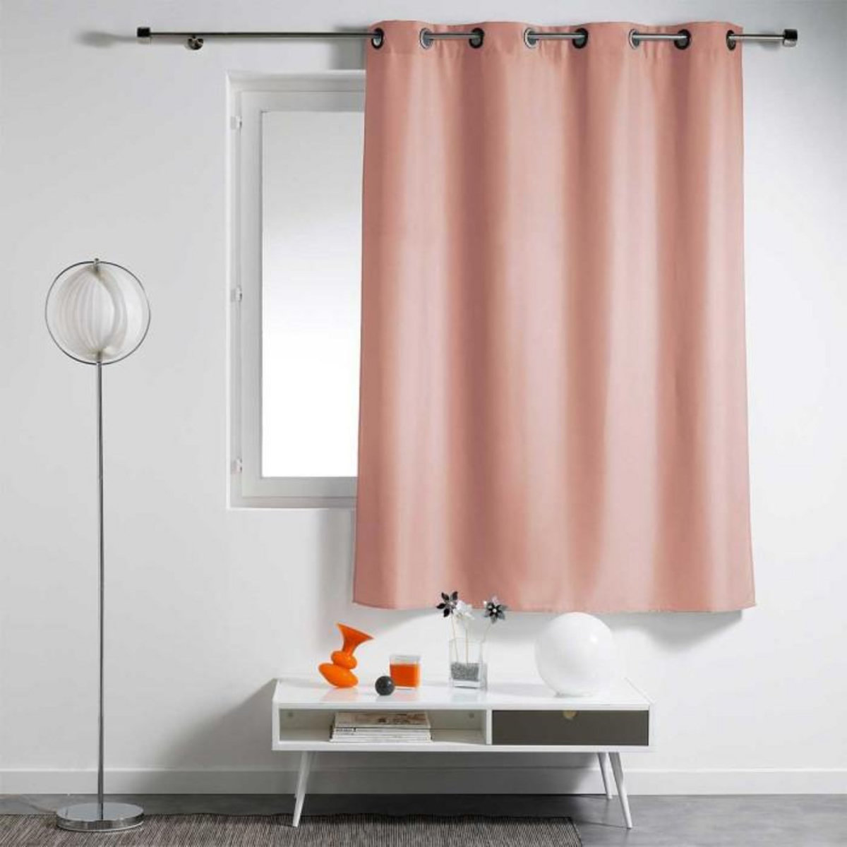 Paris Prix Rideau à Œillets  Essentiel  140x180cm Rose Poudré