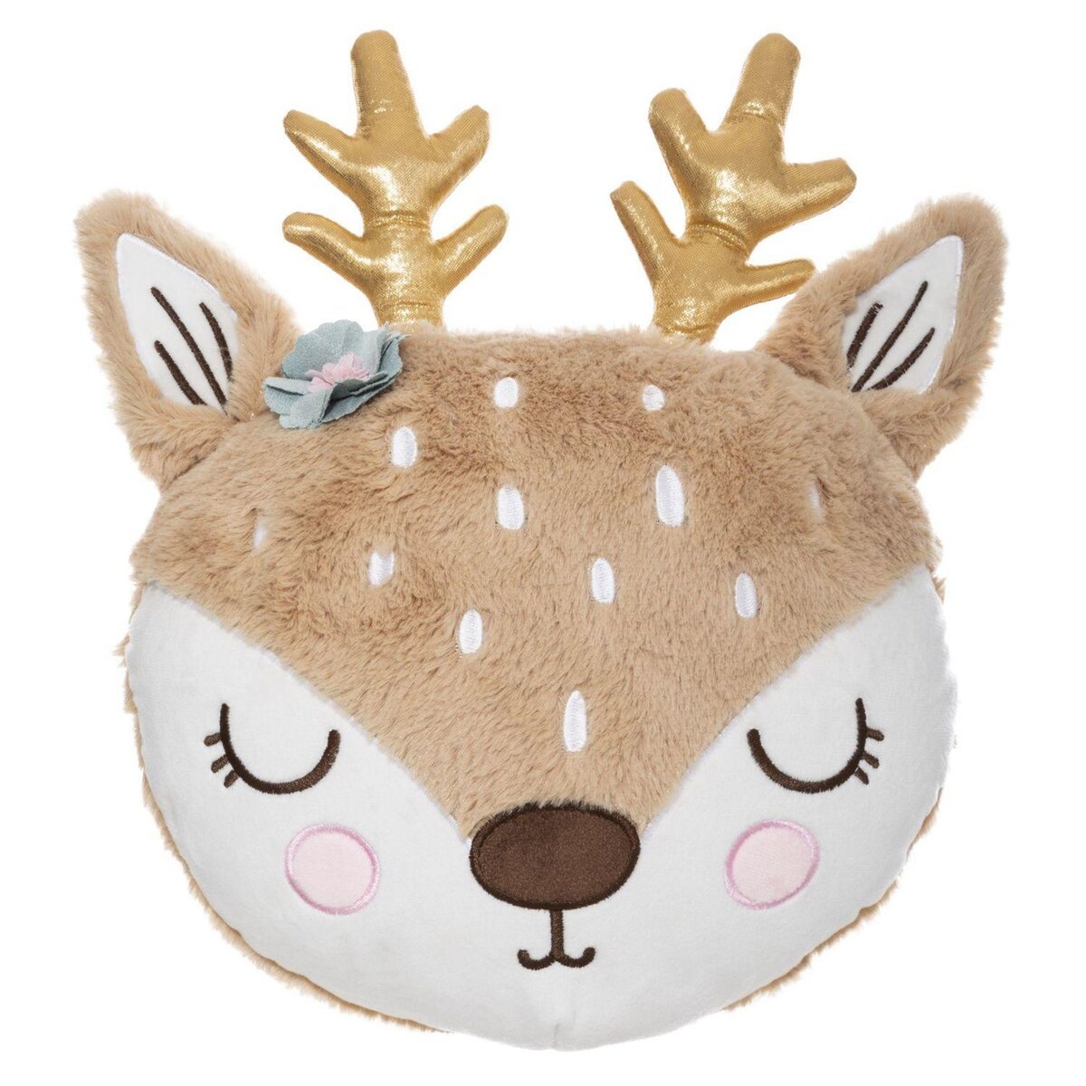 Atmosphera Kids Coussin tête de biche pour enfant - Marron