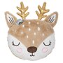 Voir la diapositive 1 : Atmosphera Kids Coussin tête de biche pour enfant - Marron
