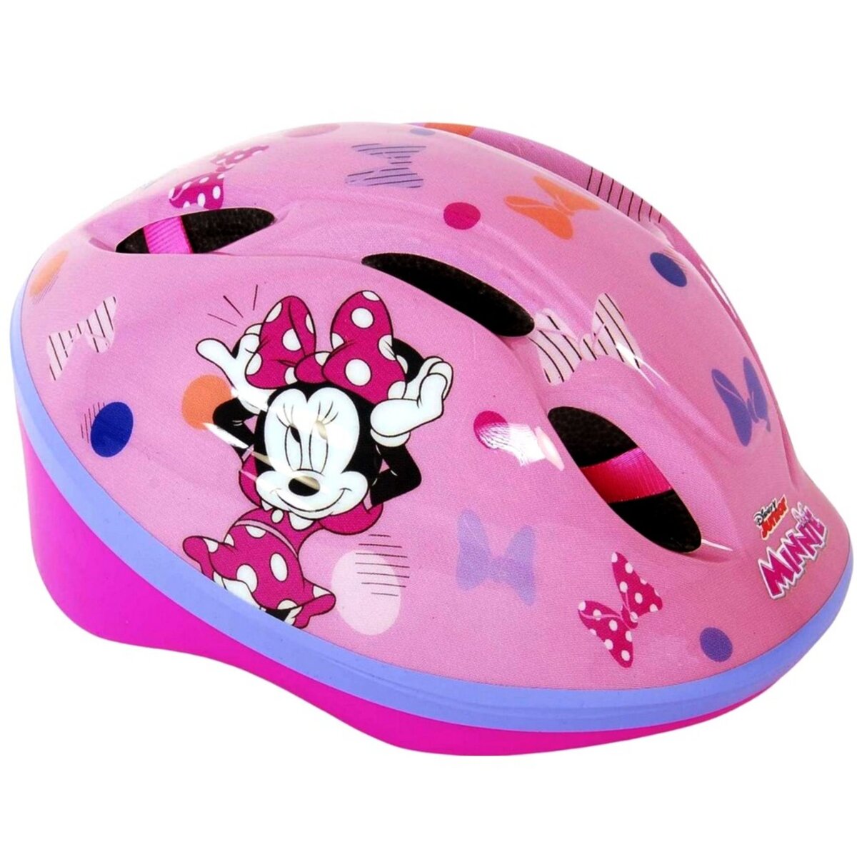 Casque velo reglable Minnie Mouse enfant pas cher 