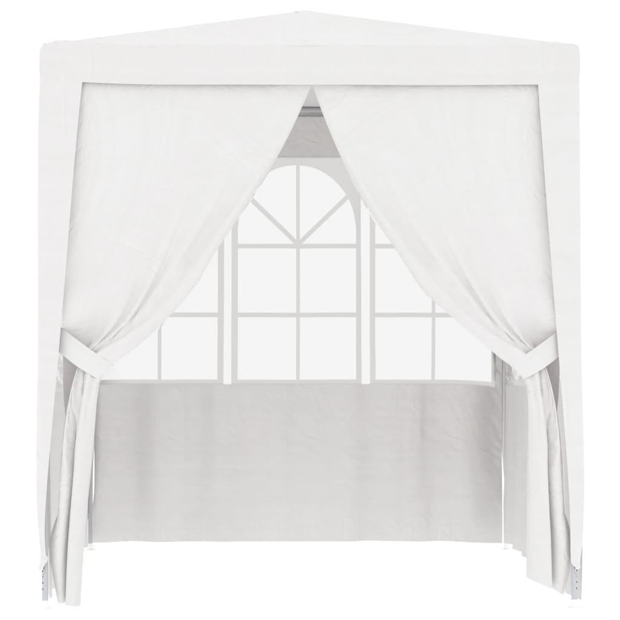 Voir la diapositive 2 : VIDAXL Tente de reception avec parois laterales 2,5x2,5m Blanc 90 g/m^2