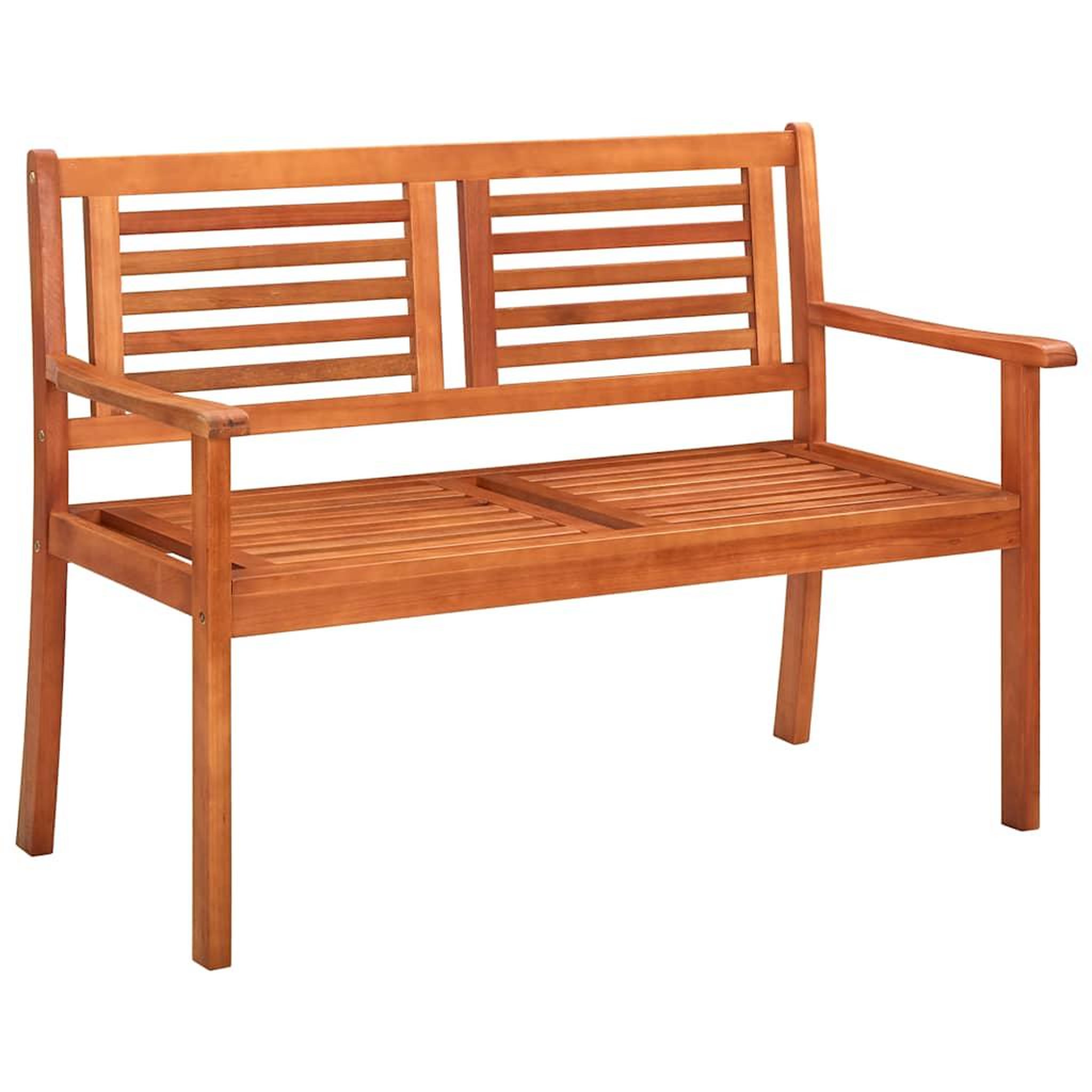 Voir la diapositive 2 : VIDAXL Banc de jardin 2 places avec coussin 120 cm Bois d'eucalyptus