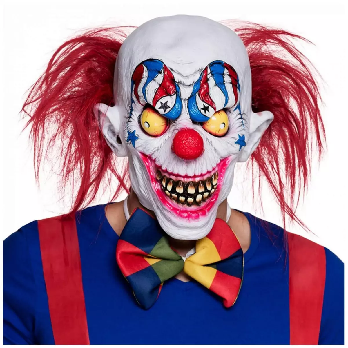 Boland Masque tête latex Creepy clown - Adulte