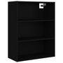 Voir la diapositive 2 : VIDAXL Armoire murale suspendue Noir 69,5x32,5x90 cm