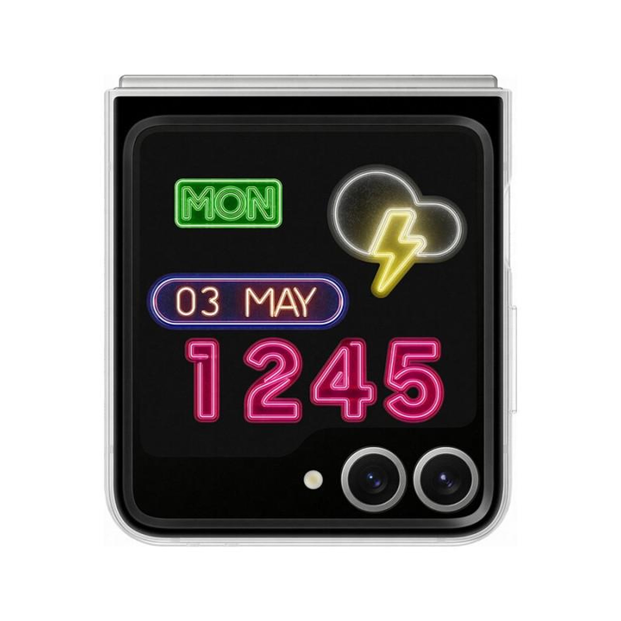 Voir la diapositive 3 : Samsung Coque et étui téléphone mobile Samsung Coque personnalisable Neon Galaxy Z Flip 6 Transparent