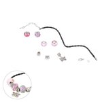 Paris Prix Kit Bracelet Mode  Charms  9cm Rose