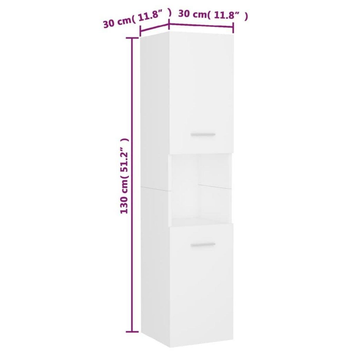 VIDAXL Ensemble de meubles de salle de bain Blanc Bois d'ingenierie