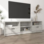 Voir la diapositive 3 : VIDAXL Meuble TV Gris beton 150x33,5x45 cm Bois d'ingenierie