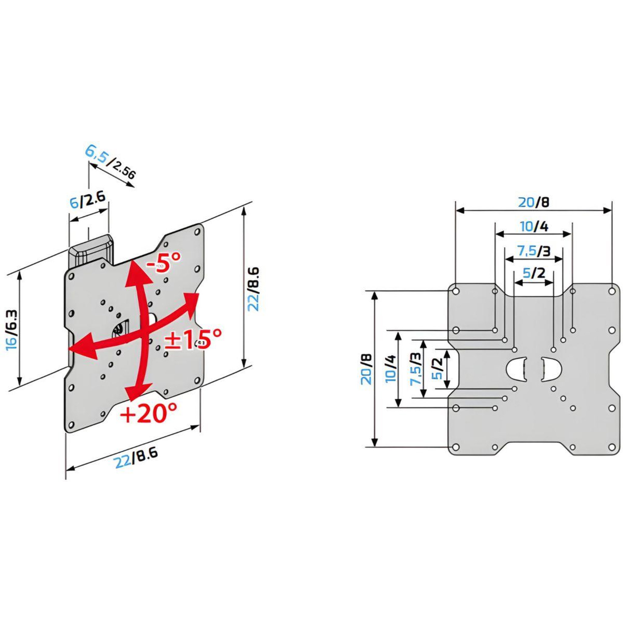 Voir la diapositive 3 : Meliconi Support mural tv ftr 200 flat