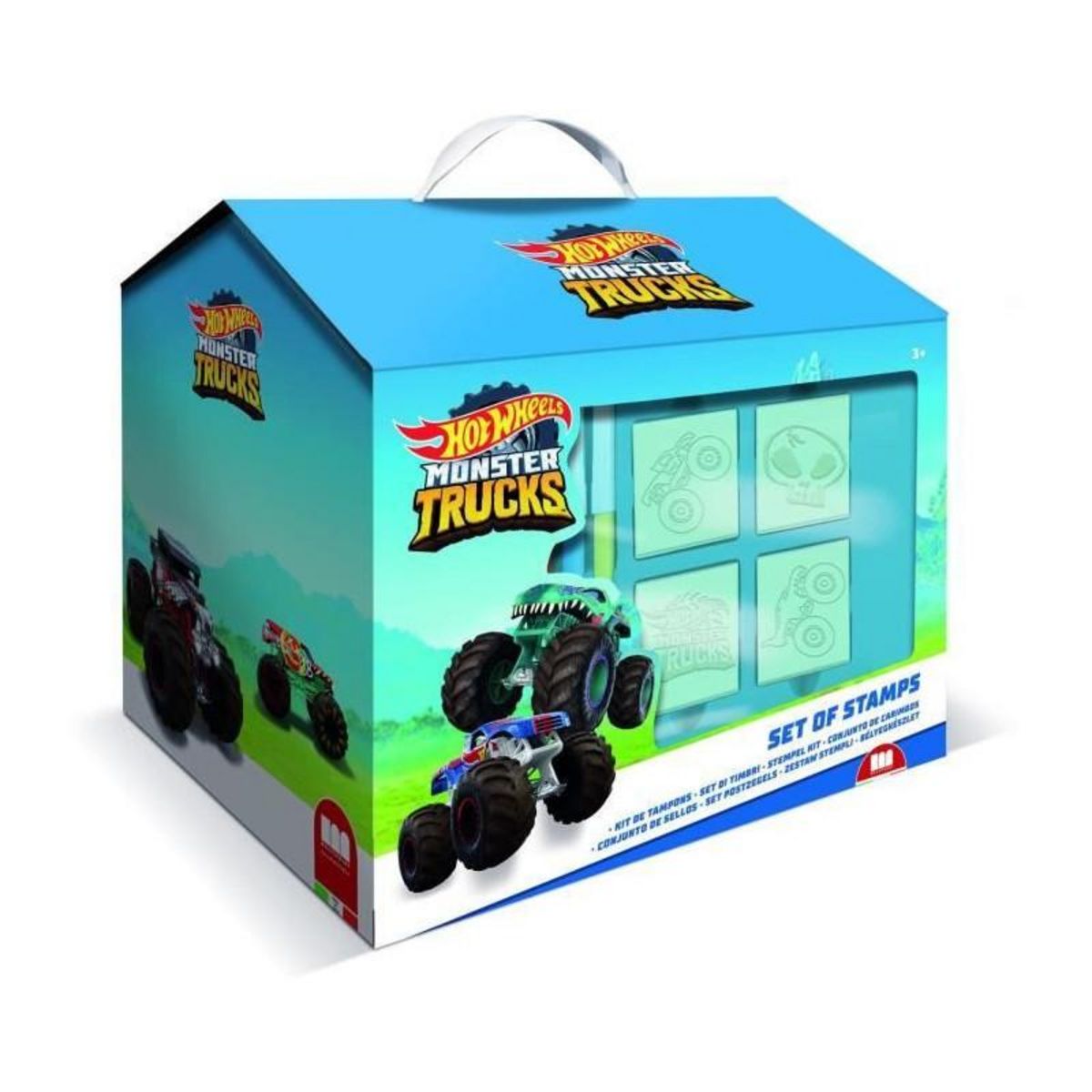 Multiprint Maison de coloriage - MULTIPRINT - 9143 - 7 tampons Hot Wheels