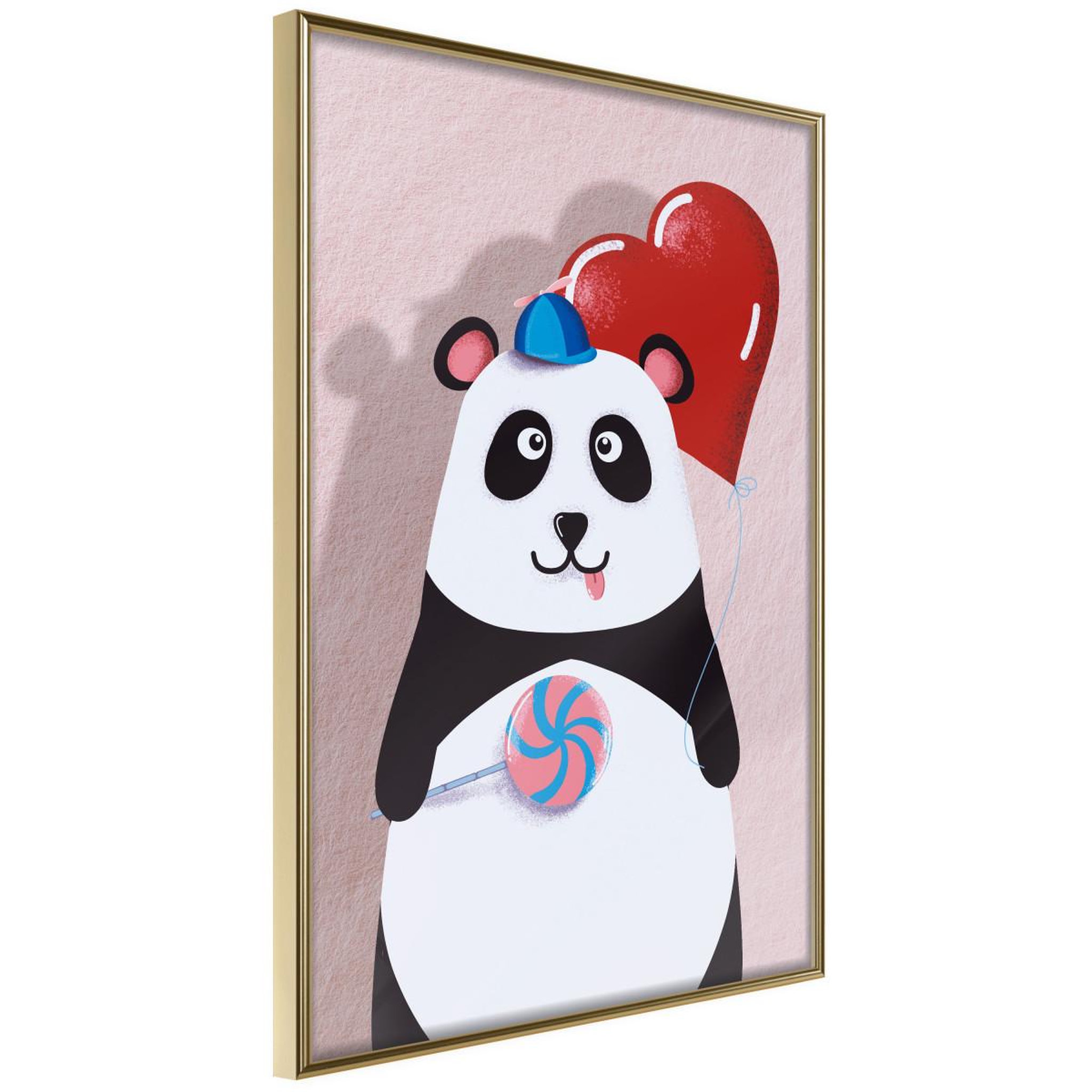 Voir la diapositive 1 : Paris Prix Affiche Murale Encadrée  Happy Panda