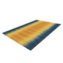 Voir la diapositive 4 : Paris Prix Tapis en Laine Tissé Fait Main  Sunset  Jaune & Bleu