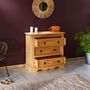 Voir la diapositive 3 : IDIMEX Commode TEQUILA, 3 tiroirs en pin massif style mexicain