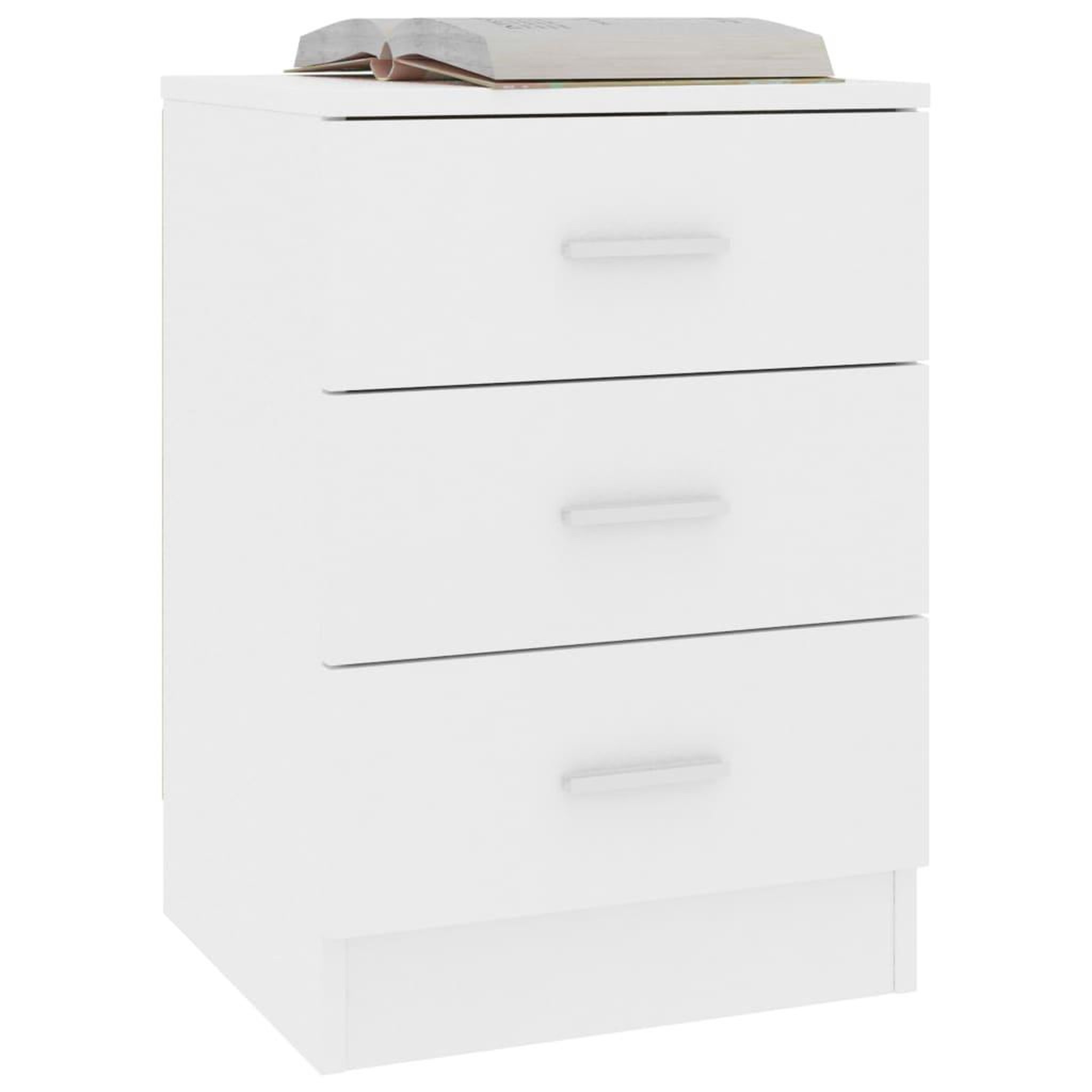 Voir la diapositive 3 : VIDAXL Table de chevet Blanc 38 x 35 x 56 cm Bois d'ingenierie