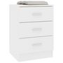 Voir la diapositive 3 : VIDAXL Table de chevet Blanc 38 x 35 x 56 cm Bois d'ingenierie