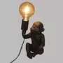  Lampe à Poser Design  Singe  24cm Noir