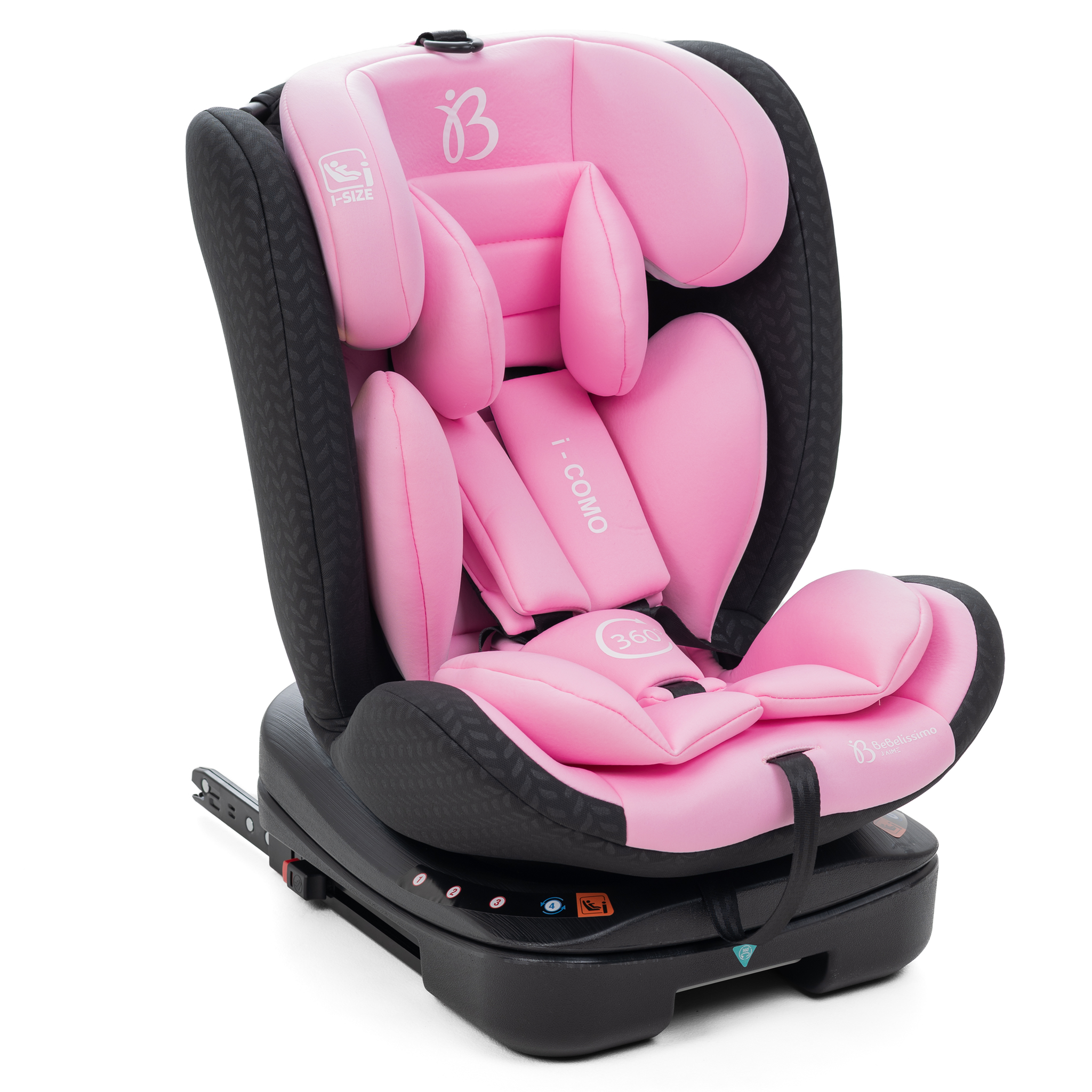 Voir la diapositive 2 : BEBELISSIMO Siège auto isofix - pivontant 360 ° - 40-150 cm -  0-36kg  i- como