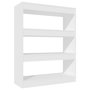 Voir la diapositive 2 : VIDAXL Bibliotheque/Cloison Blanc 80x30x103 cm Bois d'ingenierie