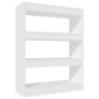Voir la diapositive 2 : VIDAXL Bibliotheque/Cloison Blanc 80x30x103 cm Bois d'ingenierie