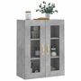 Voir la diapositive 4 : VIDAXL Armoire murale gris beton 69,5x34x90 cm
