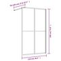 Voir la diapositive 6 : VIDAXL Paroi de douche avec verre ESG transparent dore 118x195 cm