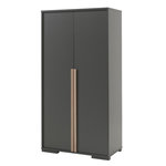 Paris Prix Armoire 2 Portes  London  195cm Gris Anthracite